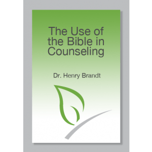 The Use of the Bible in Counseling